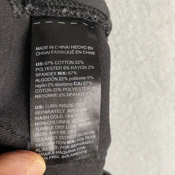 White House Black Market Black Sequined Distress High Rise Skinny Jeans Women 6 - Picture 7 of 7